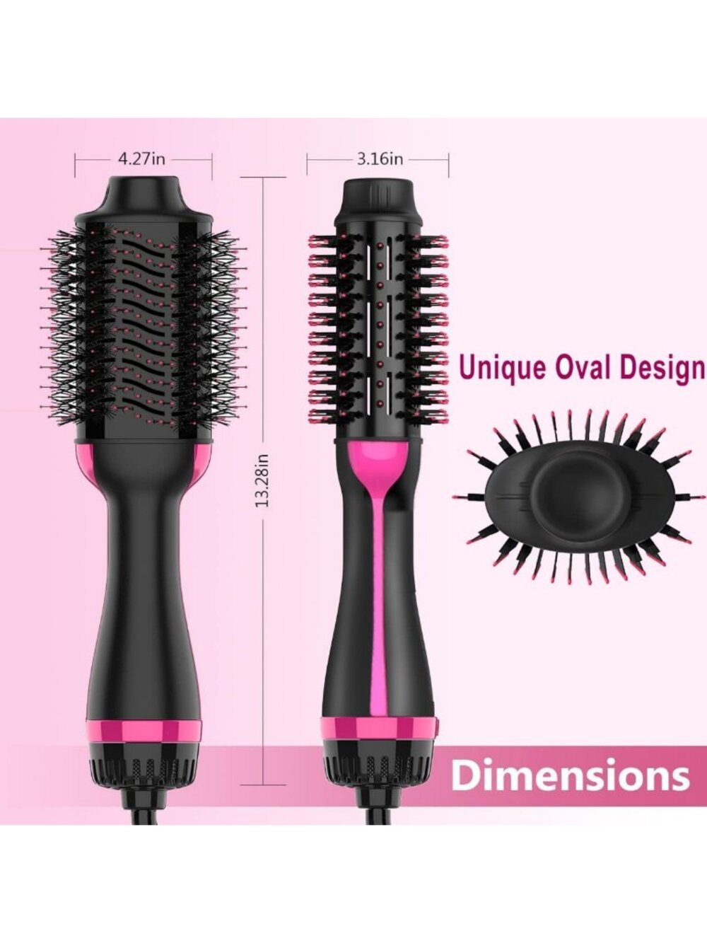 4-in-1 Hair Dryer Brush & Styler, Volumizing Hot Air Brush, Anti-Frizz Tool - Picture 6 of 7